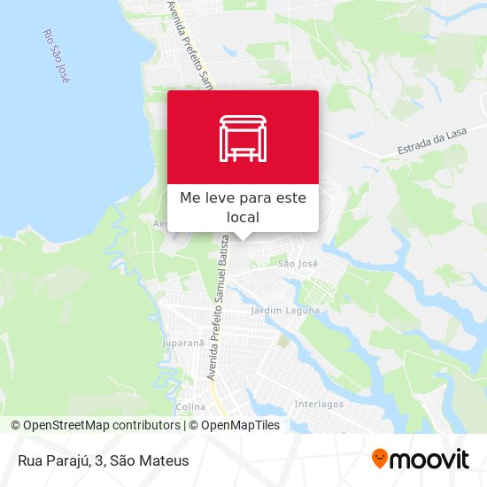 Rua Parajú, 3 mapa