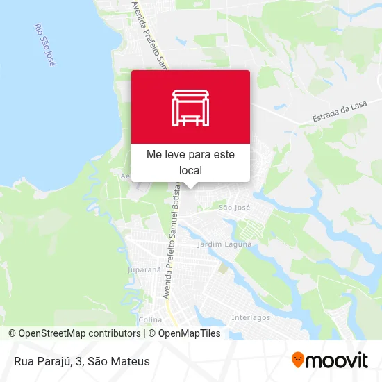 Rua Parajú, 3 mapa