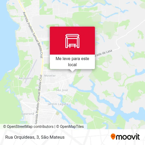 Rua Orquídeas, 3 mapa