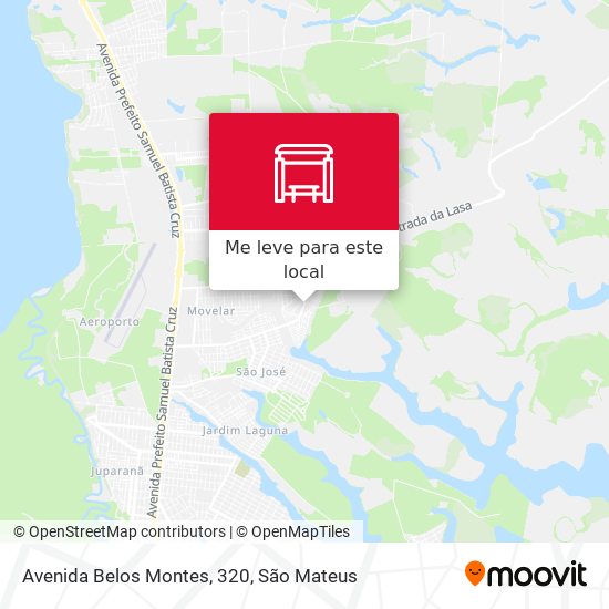 Avenida Belos Montes, 320 mapa