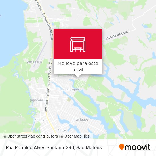 Rua Romildo Alves Santana, 290 mapa