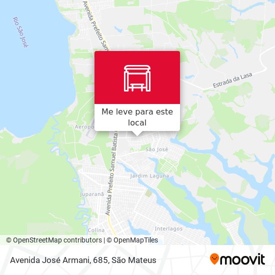 Avenida José Armani, 685 mapa