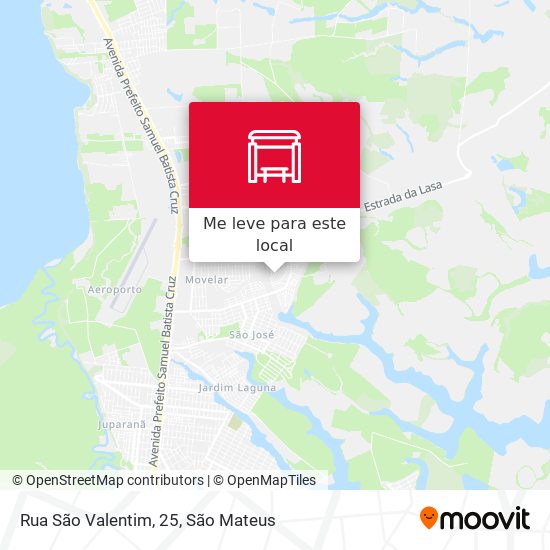 Rua São Valentim, 25 mapa