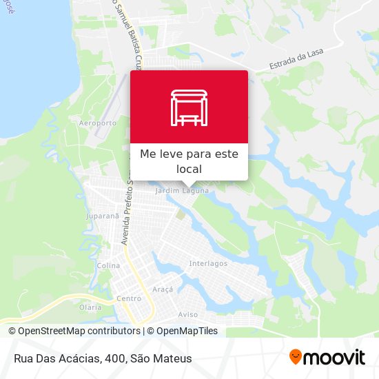 Rua Das Acácias, 400 mapa