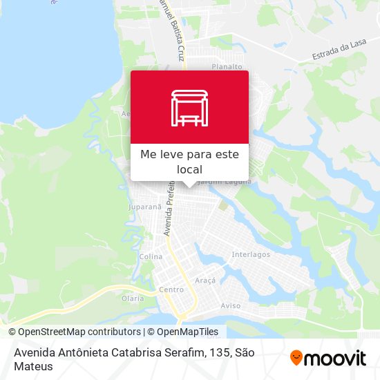 Avenida Antônieta Catabrisa Serafim, 135 mapa