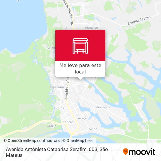 Avenida Antônieta Catabrisa Serafim, 603 mapa