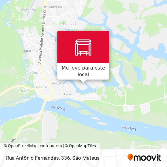 Rua Antônio Fernandes, 336 mapa