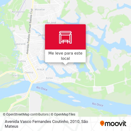 Avenida Vasco Fernandes Coutinho, 2010 mapa