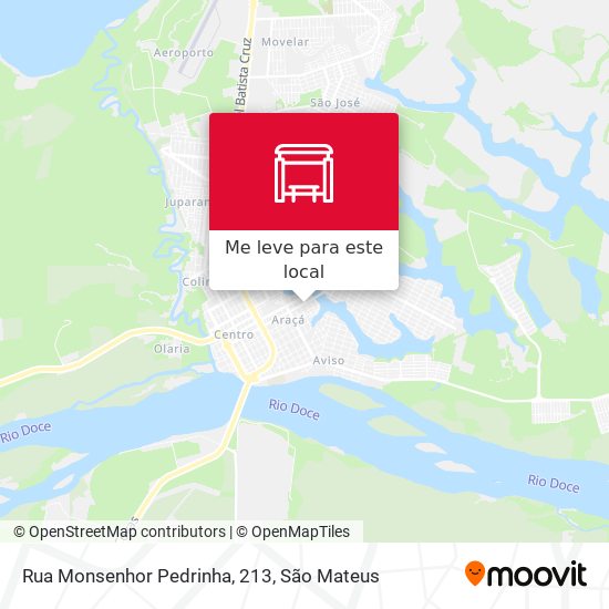 Rua Monsenhor Pedrinha, 213 mapa