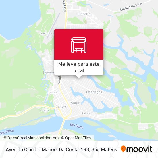 Avenida Cláudio Manoel Da Costa, 193 mapa