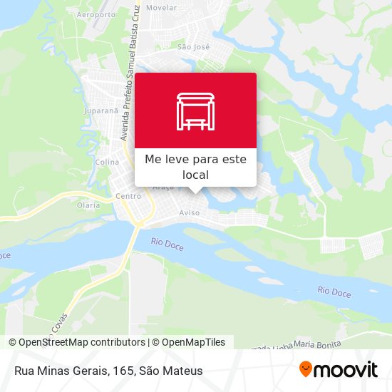Rua Minas Gerais, 165 mapa