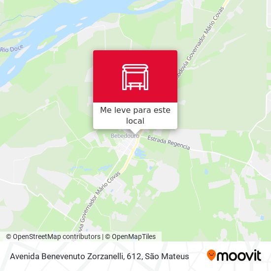 Avenida Benevenuto Zorzanelli, 612 mapa