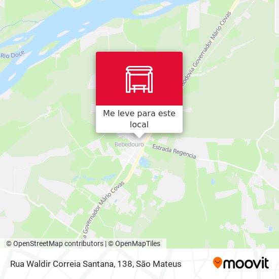 Rua Waldir Correia Santana, 138 mapa