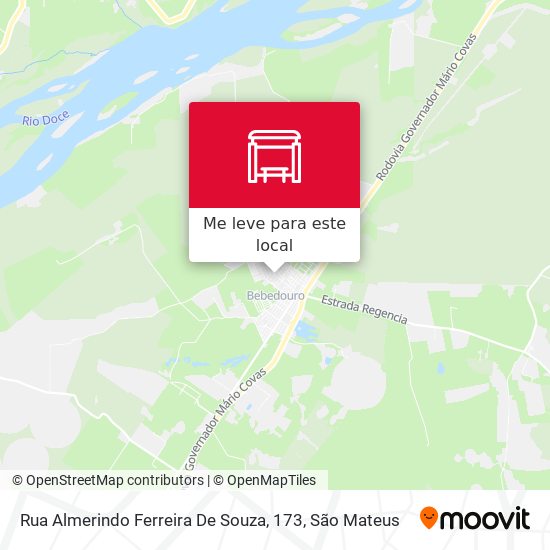 Rua Almerindo Ferreira De Souza, 173 mapa