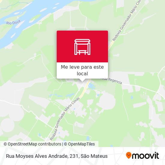 Rua Moyses Alves Andrade, 231 mapa