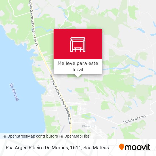 Rua Argeu Ribeiro De Morães, 1611 mapa