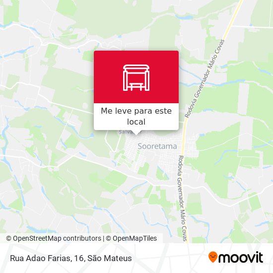 Rua Adao Farias, 16 mapa
