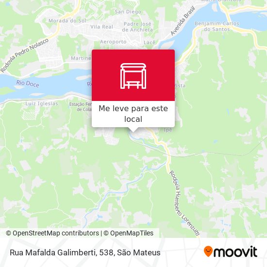Rua Mafalda Galimberti, 538 mapa