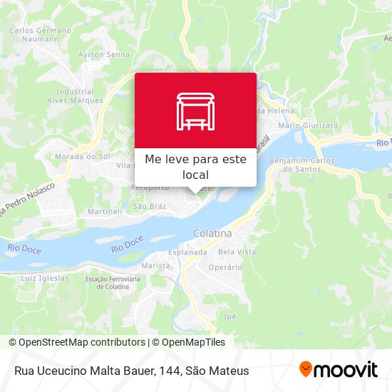 Rua Uceucino Malta Bauer, 144 mapa