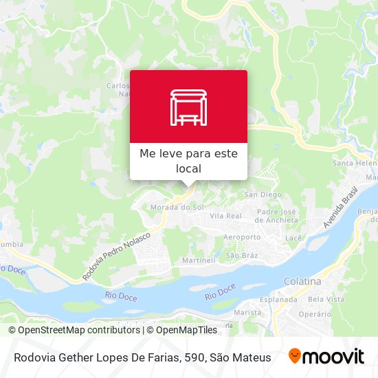 Rodovia Gether Lopes De Farias, 590 mapa