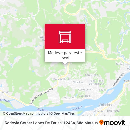 Rodovia Gether Lopes De Farias, 1243a mapa