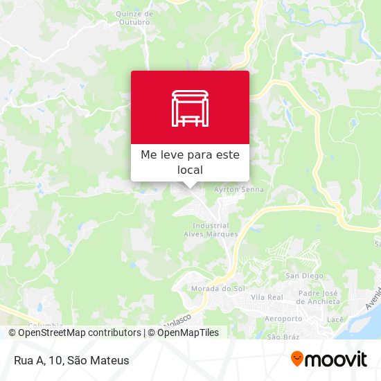 Rua A, 10 mapa