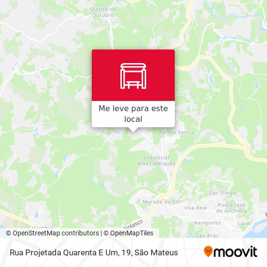 Rua Projetada Quarenta E Um, 19 mapa