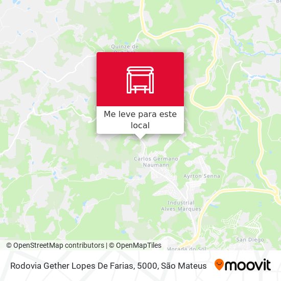 Rodovia Gether Lopes De Farias, 5000 mapa