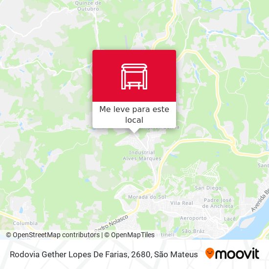 Rodovia Gether Lopes De Farias, 2680 mapa