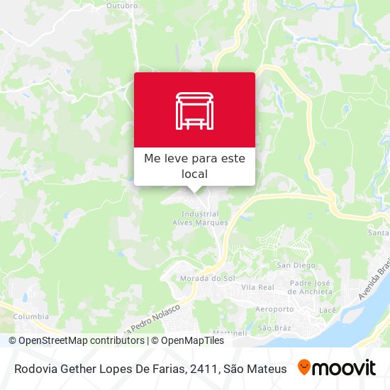 Rodovia Gether Lopes De Farias, 2411 mapa