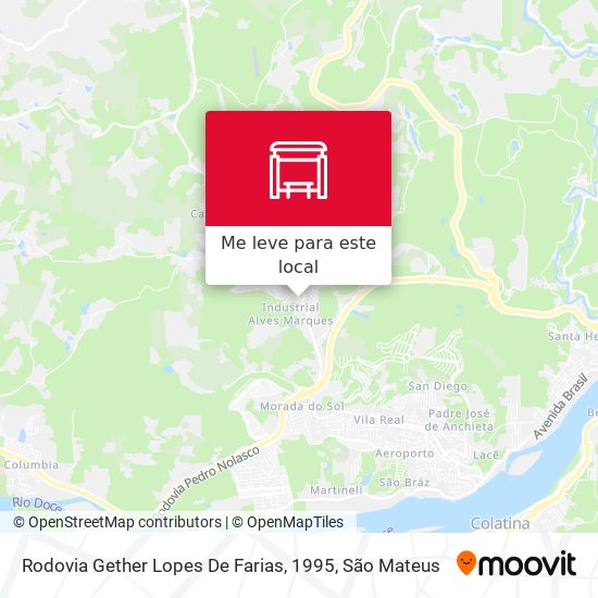 Rodovia Gether Lopes De Farias, 1995 mapa