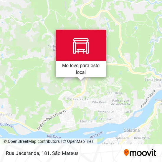 Rua Jacaranda, 181 mapa