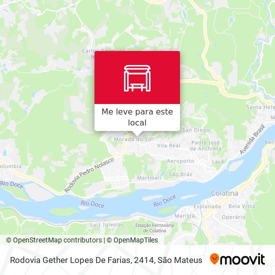 Rodovia Gether Lopes De Farias, 2414 mapa