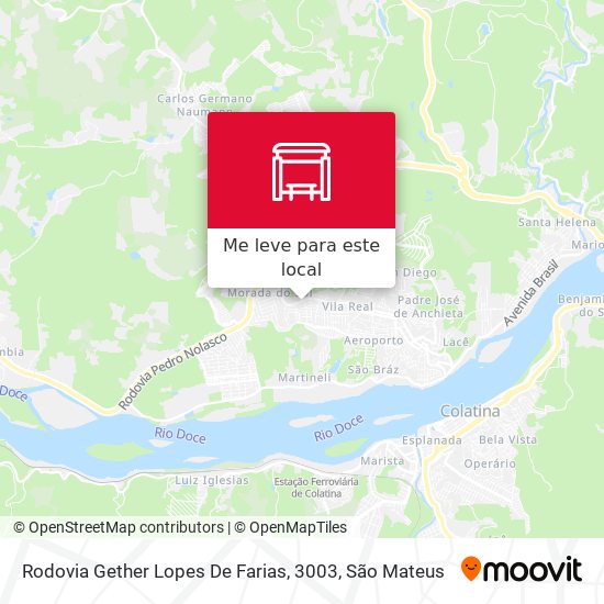 Rodovia Gether Lopes De Farias, 3003 mapa