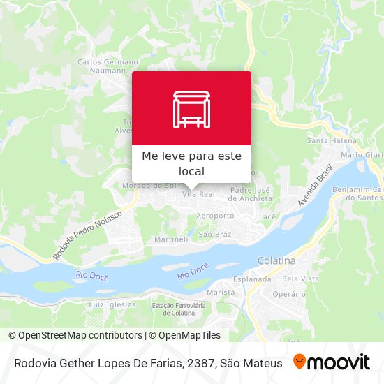 Rodovia Gether Lopes De Farias, 2387 mapa