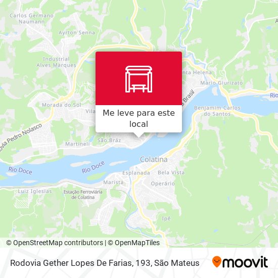 Rodovia Gether Lopes De Farias, 193 mapa