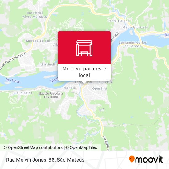 Rua Melvin Jones, 38 mapa