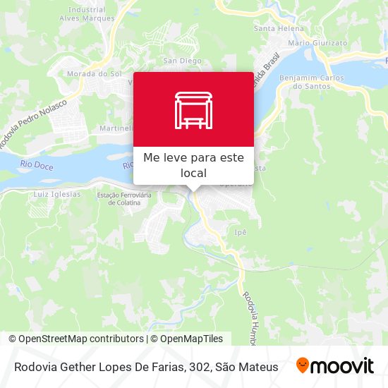 Rodovia Gether Lopes De Farias, 302 mapa