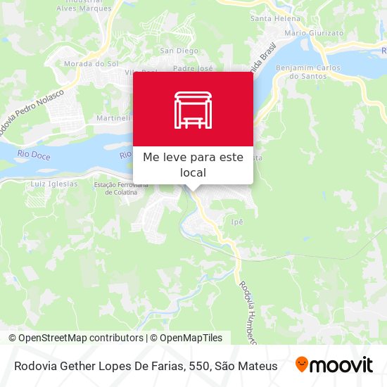 Rodovia Gether Lopes De Farias, 550 mapa