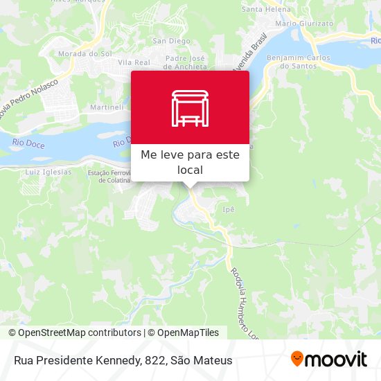 Rua Presidente Kennedy, 822 mapa