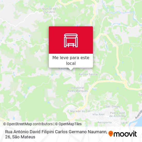 Rua António David Filipini Carlos Germano Naumann, 26 mapa