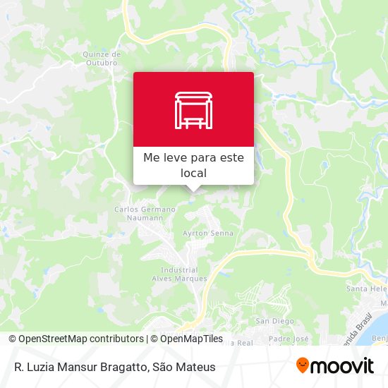 R. Luzia Mansur Bragatto mapa