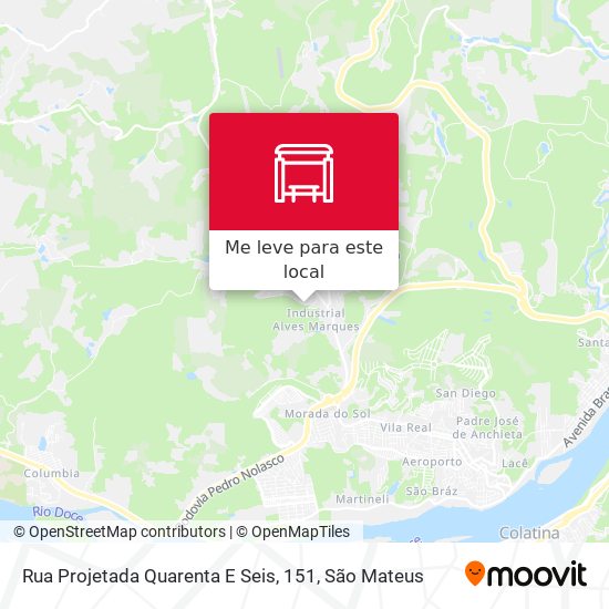 Rua Projetada Quarenta E Seis, 151 mapa