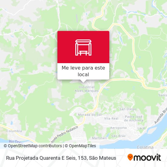 Rua Projetada Quarenta E Seis, 153 mapa