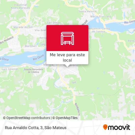 Rua Arnaldo Cotta, 3 mapa