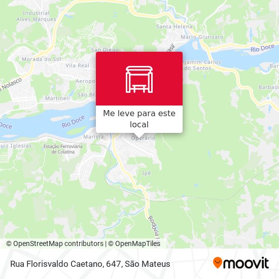 Rua Florisvaldo Caetano, 647 mapa