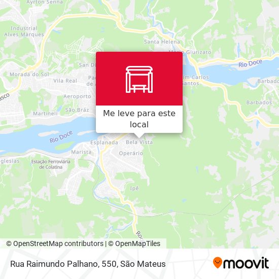 Rua Raimundo Palhano, 550 mapa
