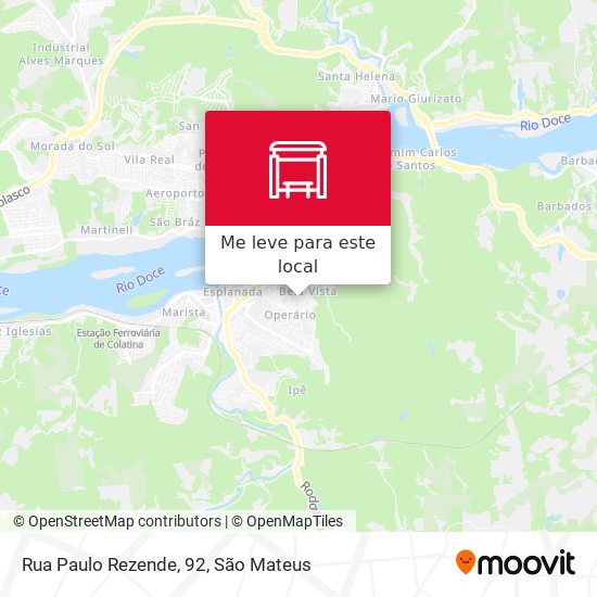 Rua Paulo Rezende, 92 mapa