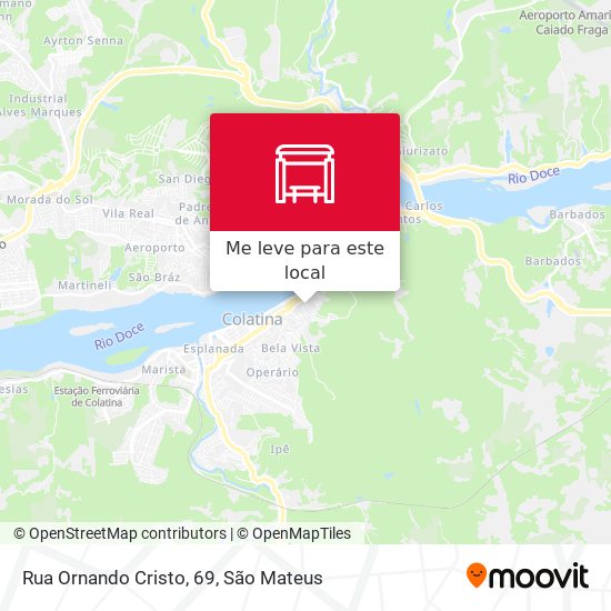 Rua Ornando Cristo, 69 mapa