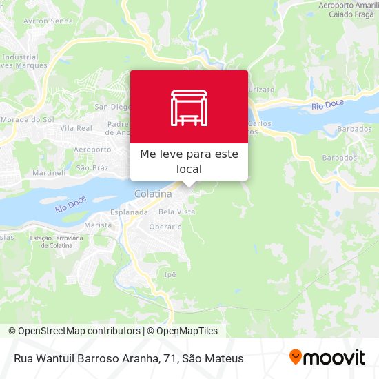 Rua Wantuil Barroso Aranha, 71 mapa